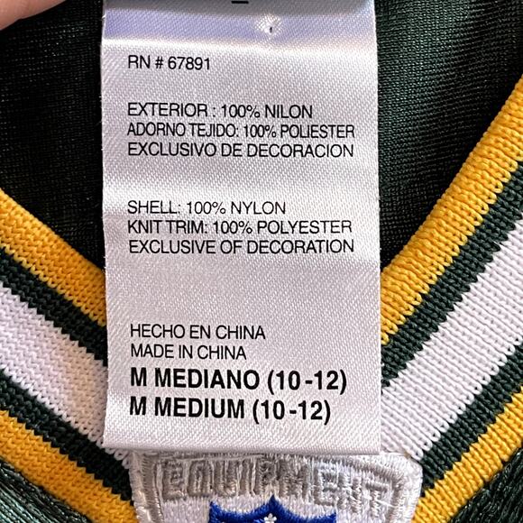NFL Authentic Green Bay Packers Brett Favre 4 Jersey | Reebok | Retro | M 10-12 - Picture 5 of 5